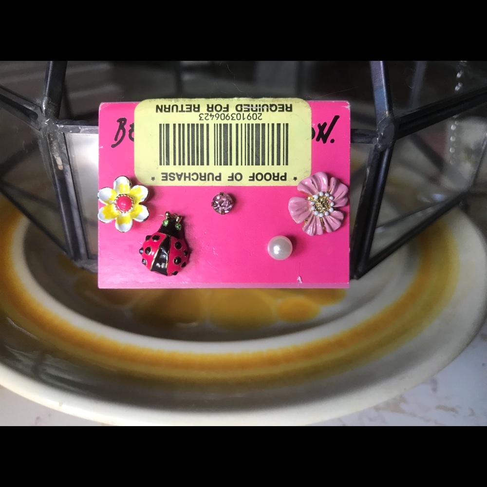 Betsy Johnson Mismatched Flowers and LadyBug